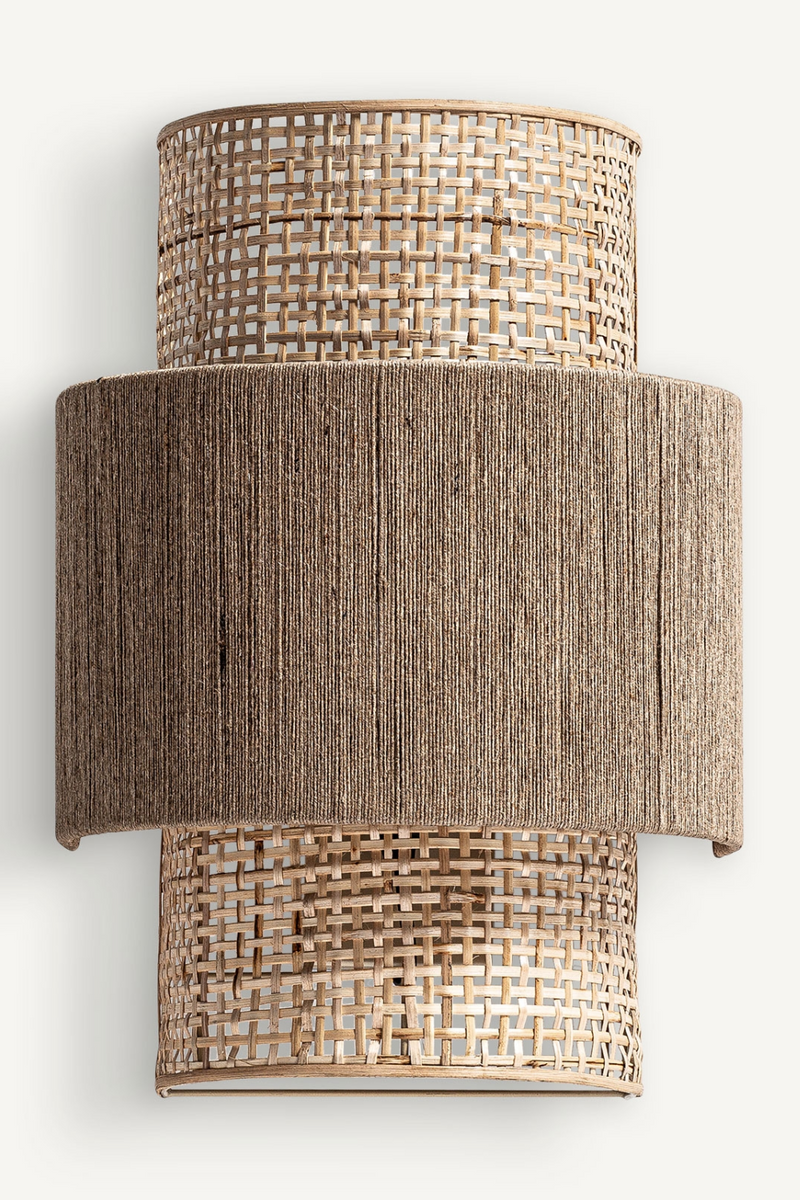 Jute Boho Wall Lamp | Vical Home Kaola | Woodfurniture.com