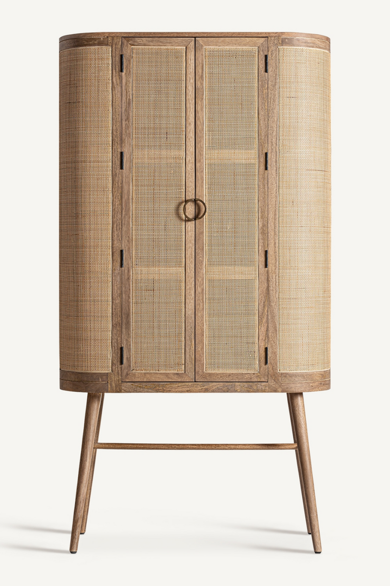 Mango Wood Wicker Cabinet | Vical Home Beckley | Oroatrade.com