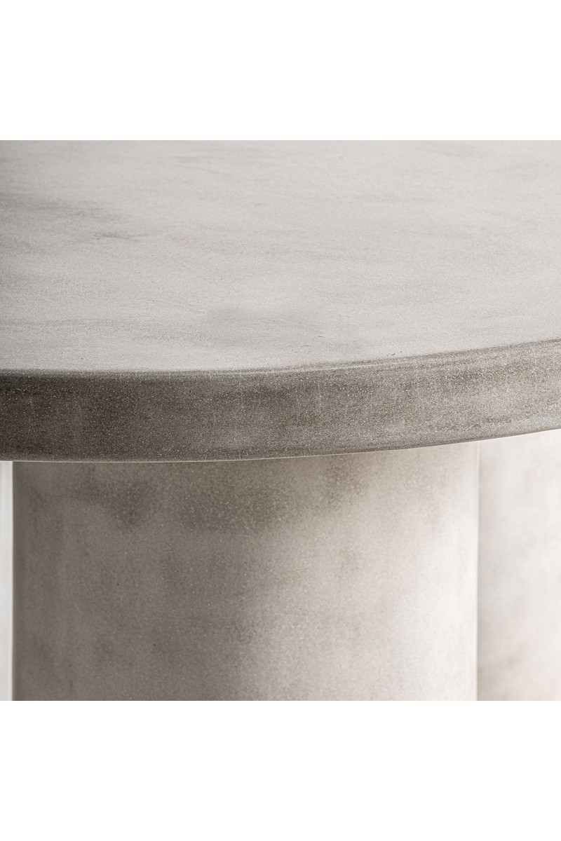 Gray Cement Round Dining Table | Vical Home Vytina | Woodfurniture.com