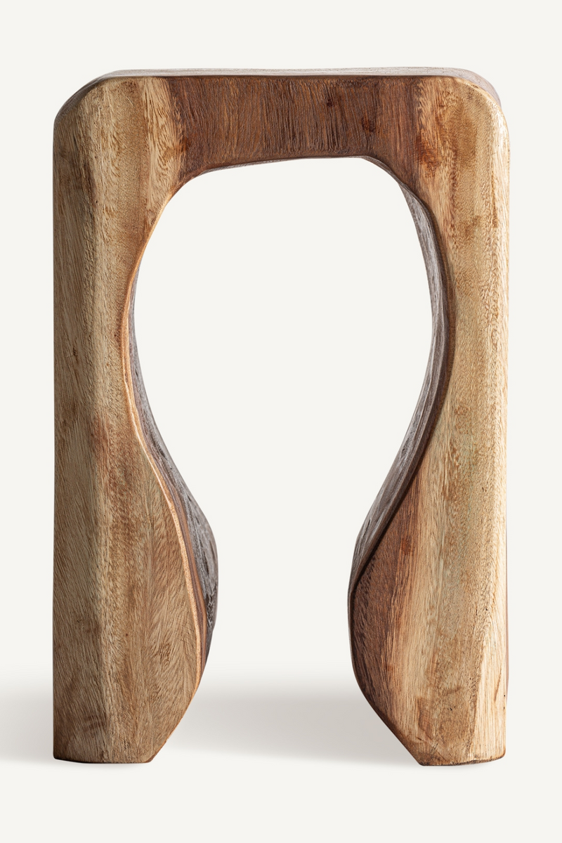 Carved Out Suar Side Table | Vical Home Rimini | Woodfurniture.com