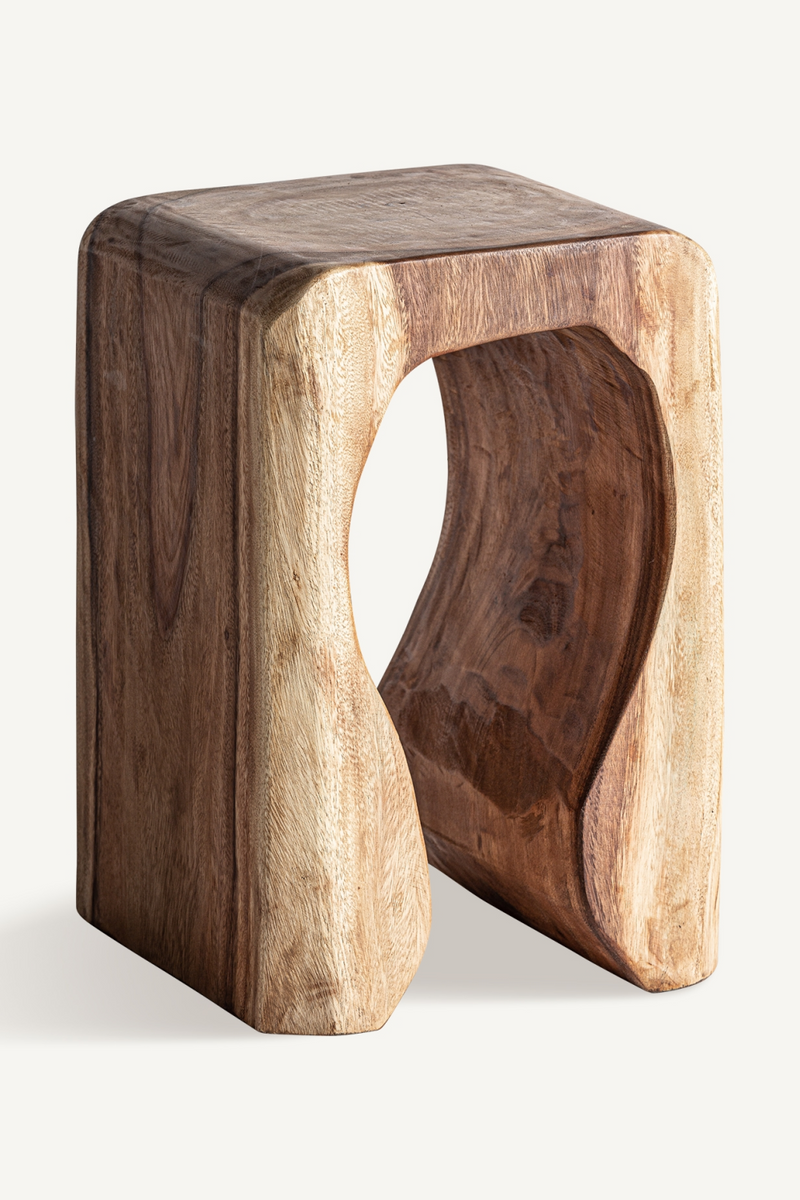 Carved Out Suar Side Table | Vical Home Rimini | Woodfurniture.com