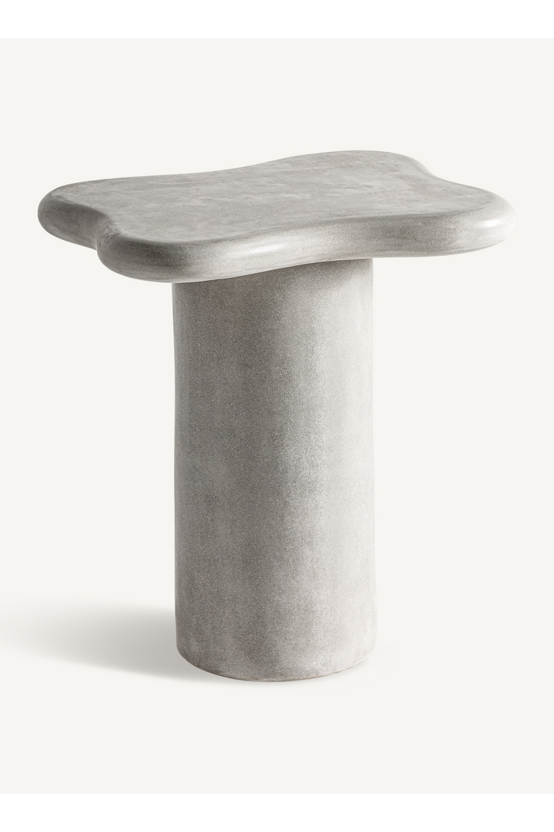 Cement Organic-Shaped Side Table | Vical Home Vytina | Woodfurniture.com