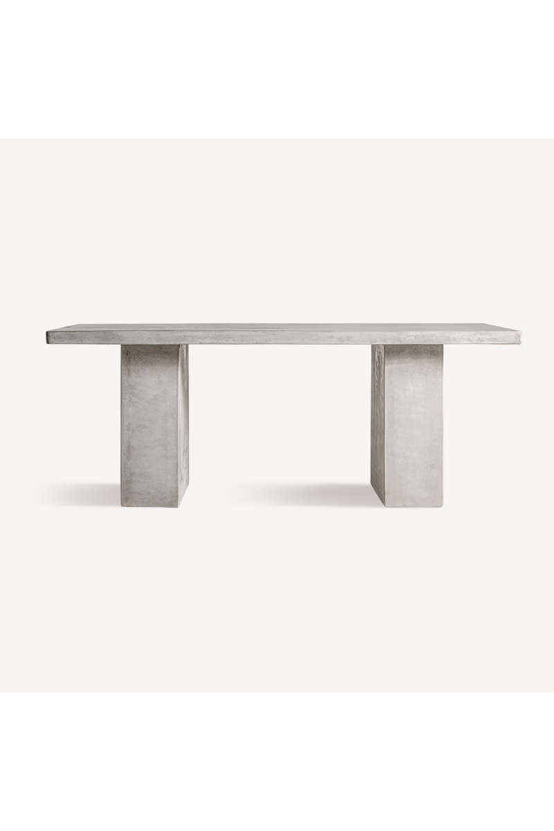 Off-White Cement Dining Table | Vical Home Vytina | Woodfurniture.com