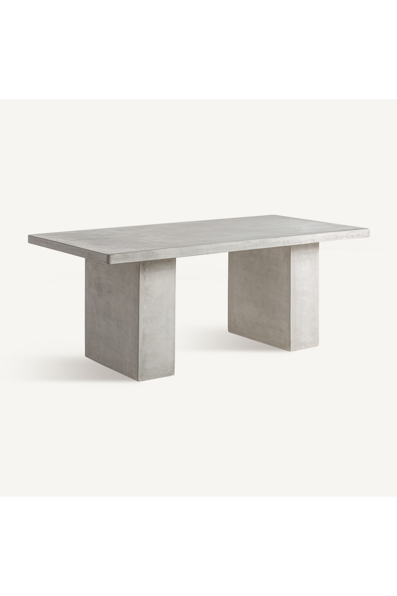 Off-White Cement Dining Table | Vical Home Vytina | Woodfurniture.com