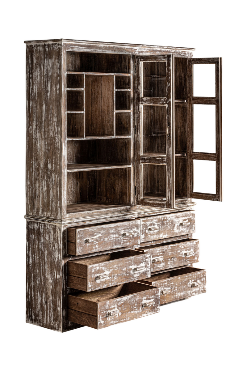 Rustic Mango Wood Display Cabinet | Vical Home Malung | Oroatrade.com