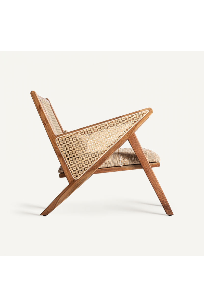 Jute Padded Seat Armchair | Vical Home Hickory | Woodfurniture.com