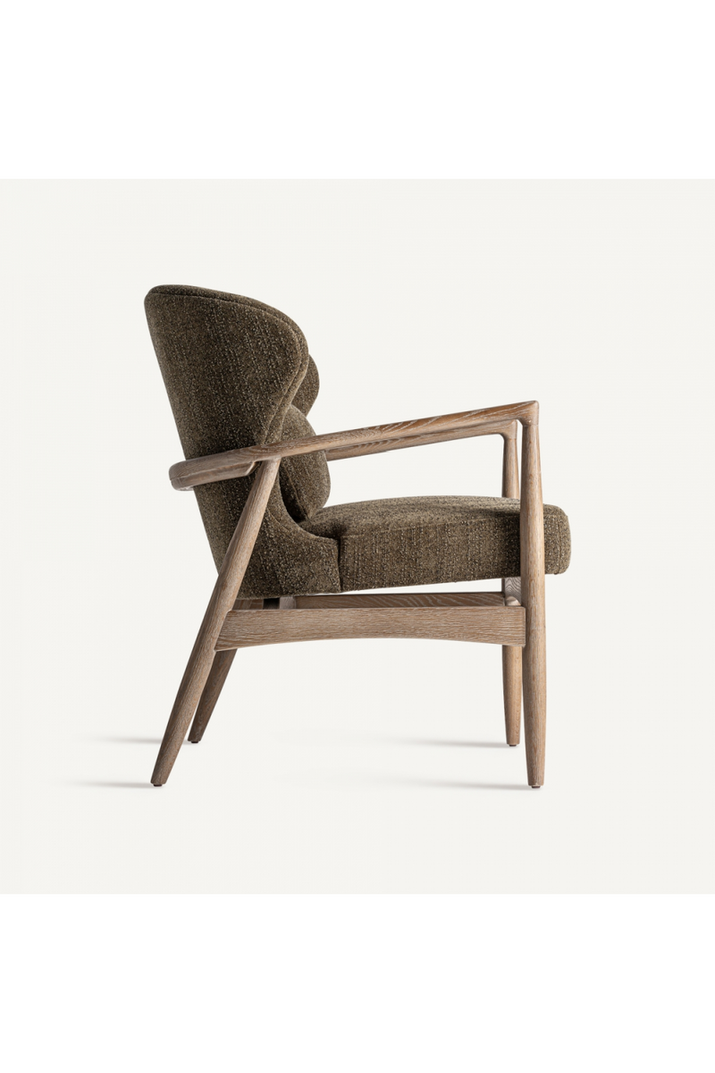 Green Wingback Armchair | Vical Home Tarres | Woodfurniture.com