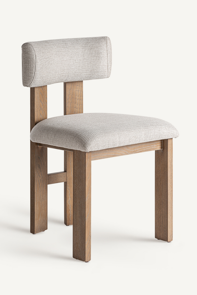 White Padded Dining Chair | Vical Home Oris | Woodfurniture.com