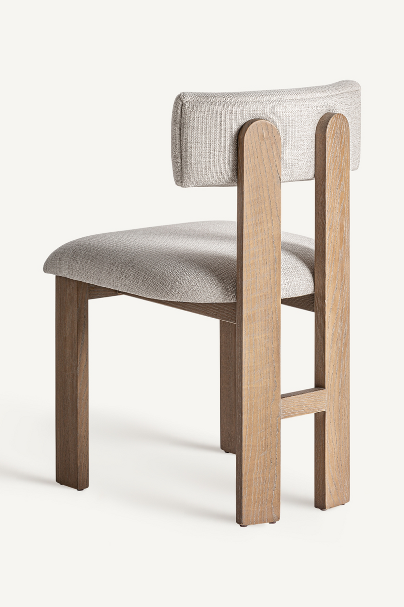 White Padded Dining Chair | Vical Home Oris | Woodfurniture.com