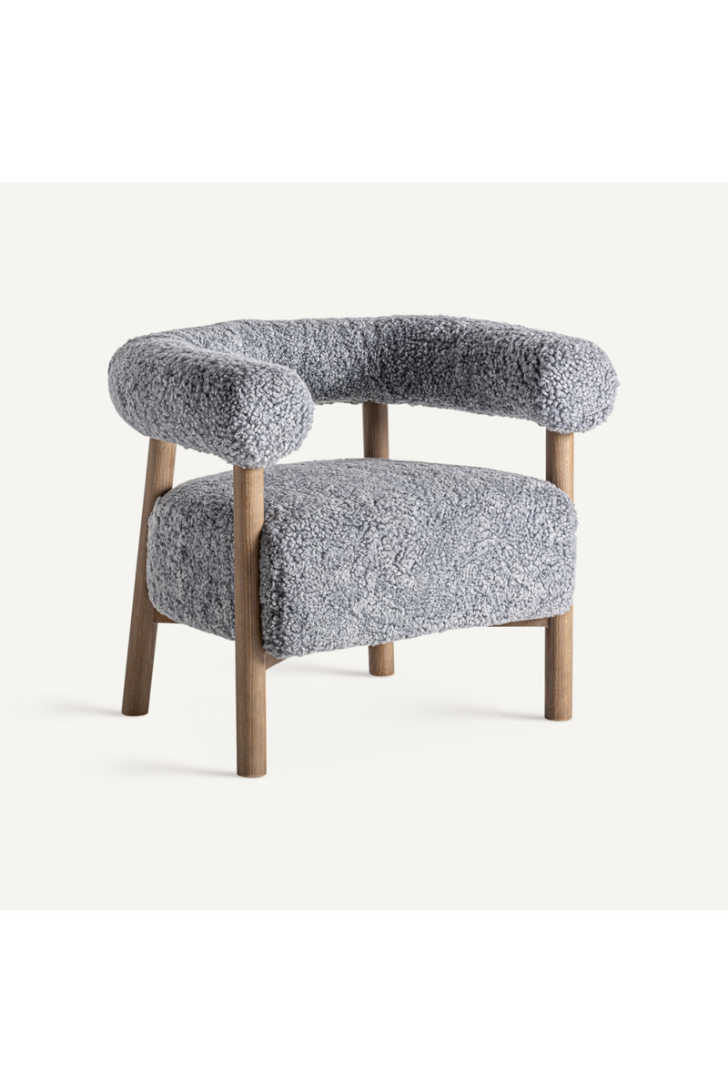 Gray Upholstered Armchair | Vical Home Allitz  | Woodfurniture.com