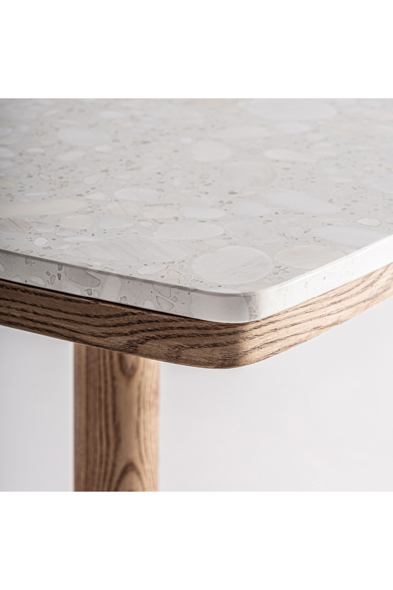 White Terrazzo Bar Table | Vical Home Alferce | Woodfurniture.com