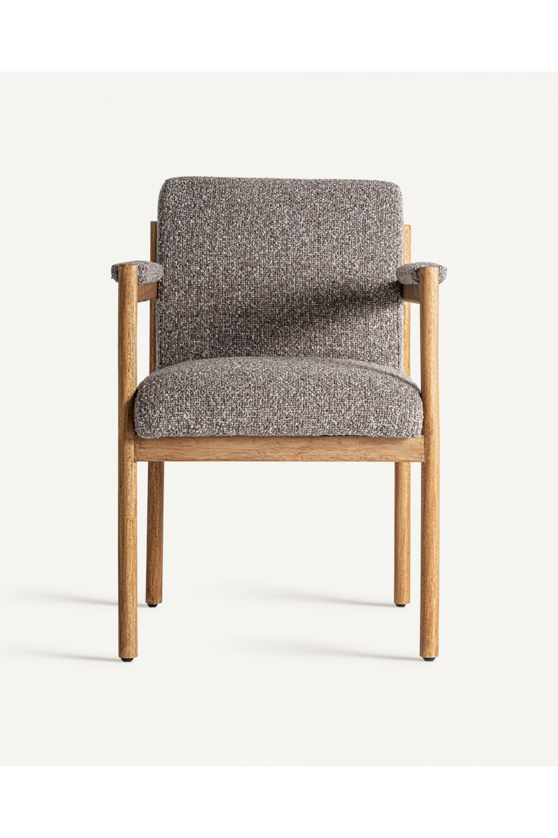 Gray Padded Accent Armchair | Vical Home Bezier | Woodfurniture.com