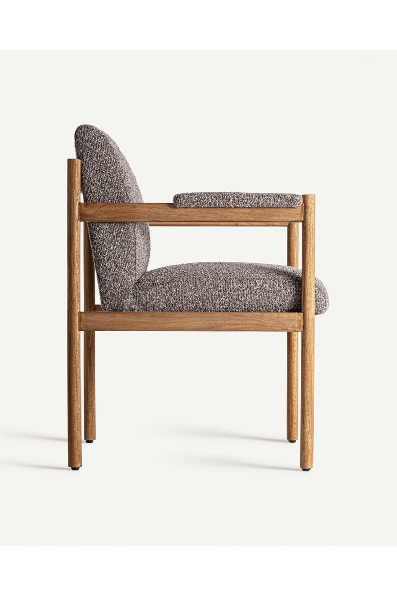 Gray Padded Accent Armchair | Vical Home Bezier | Woodfurniture.com