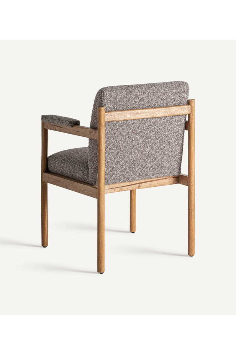 Gray Padded Accent Armchair | Vical Home Bezier | Woodfurniture.com