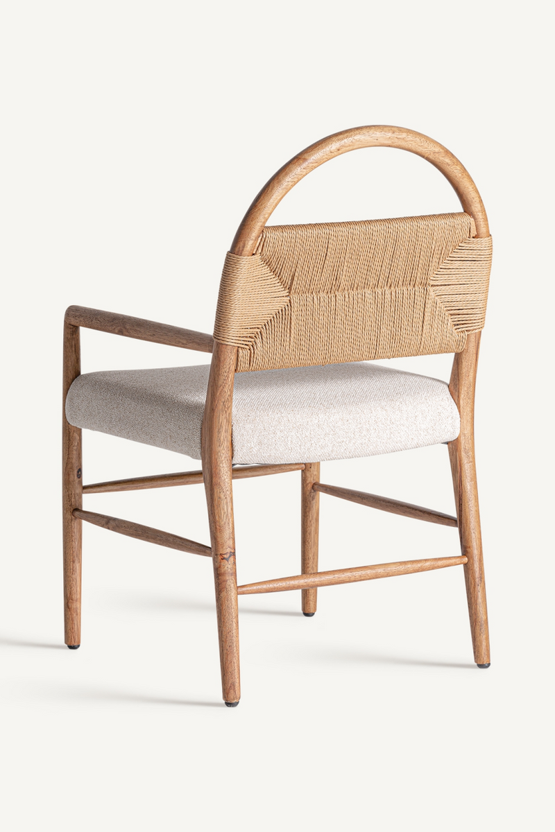 Woven Bulrush Accent Chair | Vical Home Imphy | Woodfurniture.com