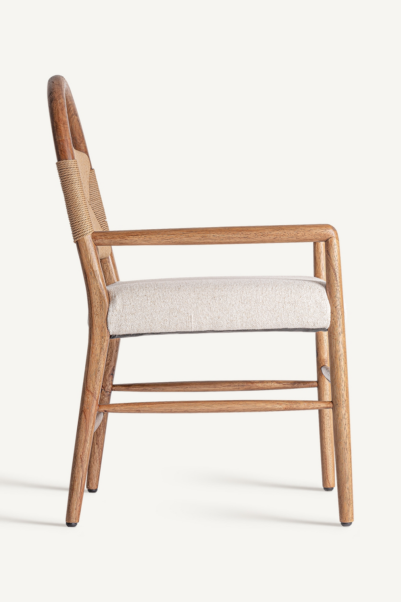 Woven Bulrush Accent Chair | Vical Home Imphy | Woodfurniture.com