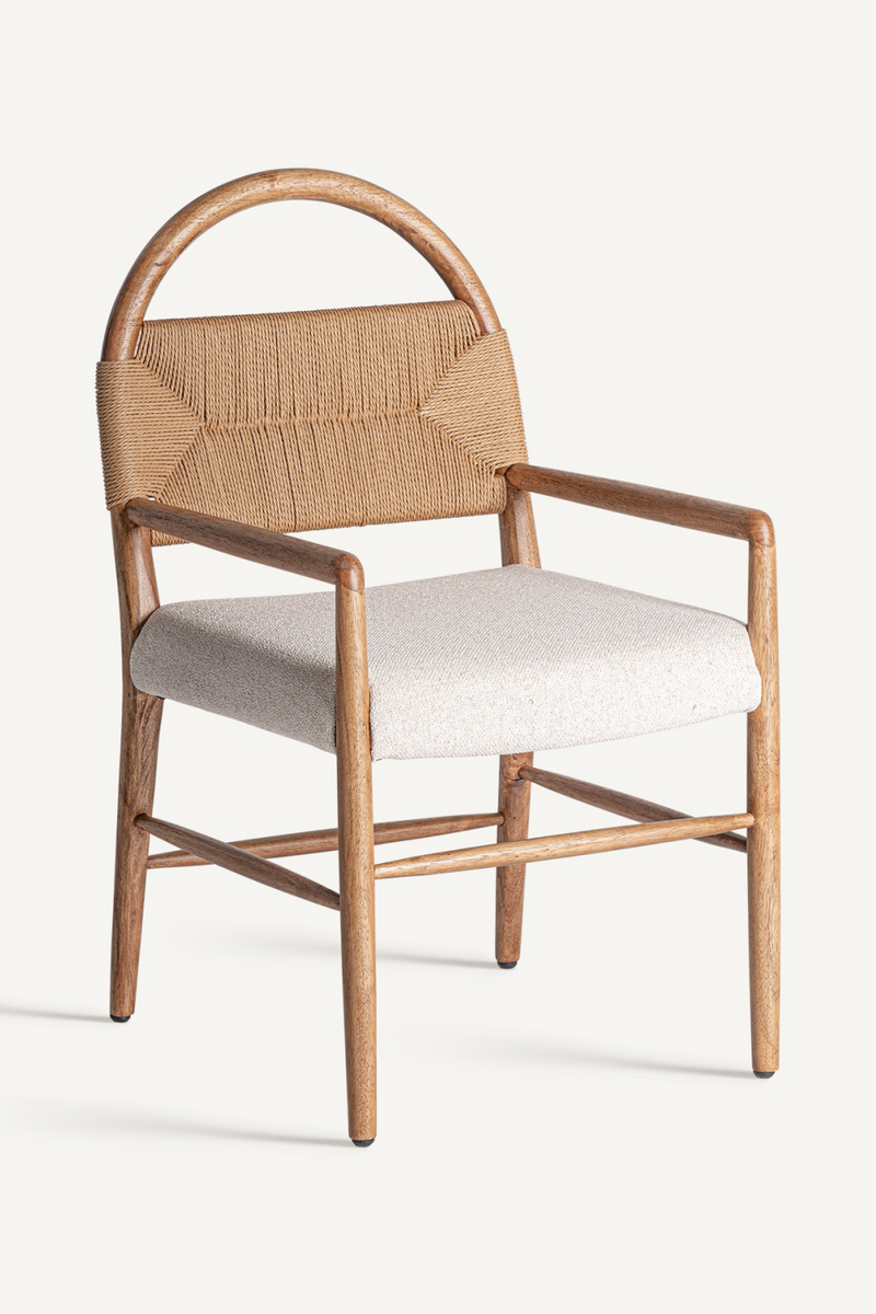 Woven Bulrush Accent Chair | Vical Home Imphy | Woodfurniture.com