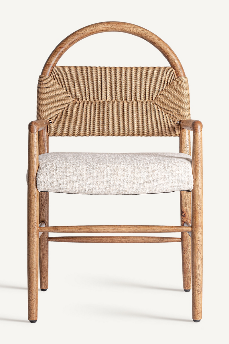 Woven Bulrush Accent Chair | Vical Home Imphy | Woodfurniture.com