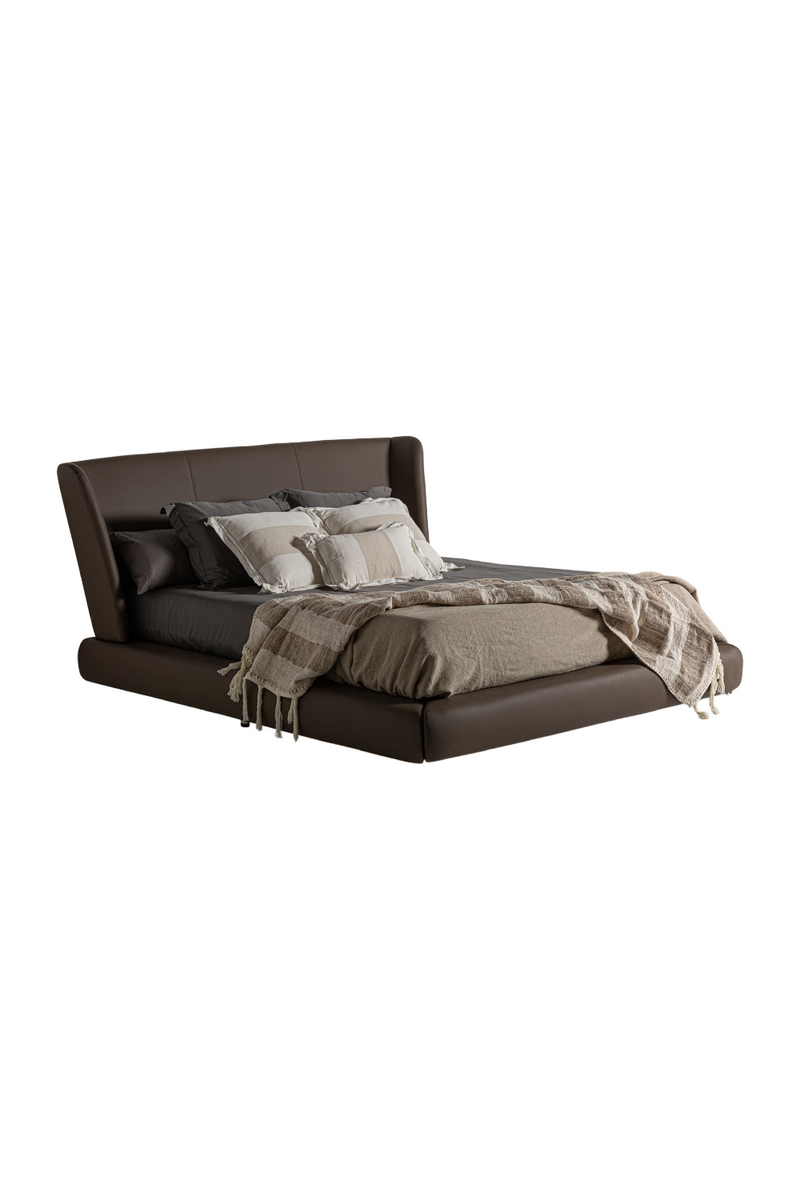 Brown Leather Bed | Vical Home Wayne | Oroatrade.com