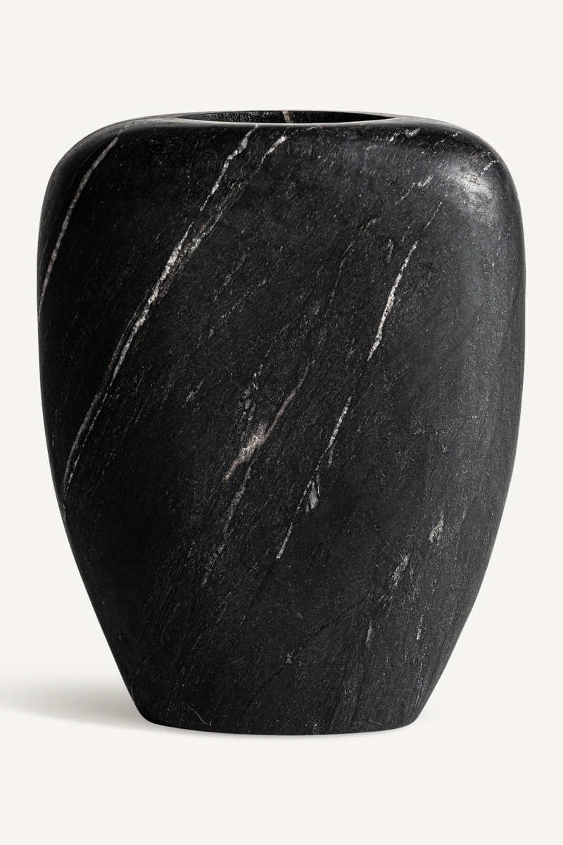 Black Marble Vase M | Vical Home Levi | Woodfurniture.com