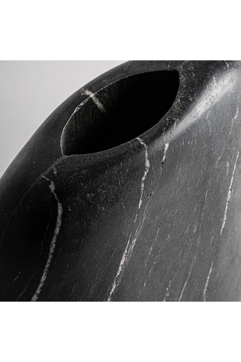 Black Marble Vase S (2) | Vical Home Levi | Woodfurniture.com