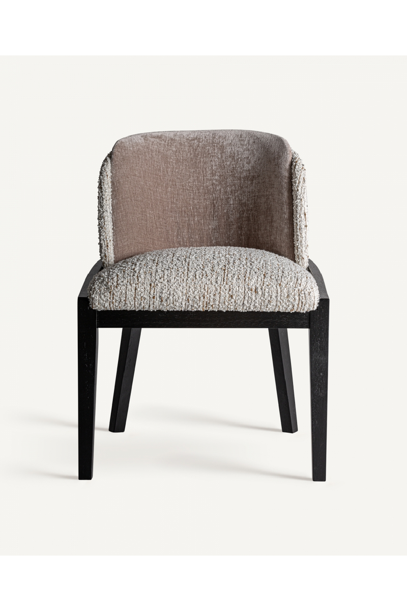 Brown Cotton Dining Chair | Vical Home Malters | Woodfurniture.com