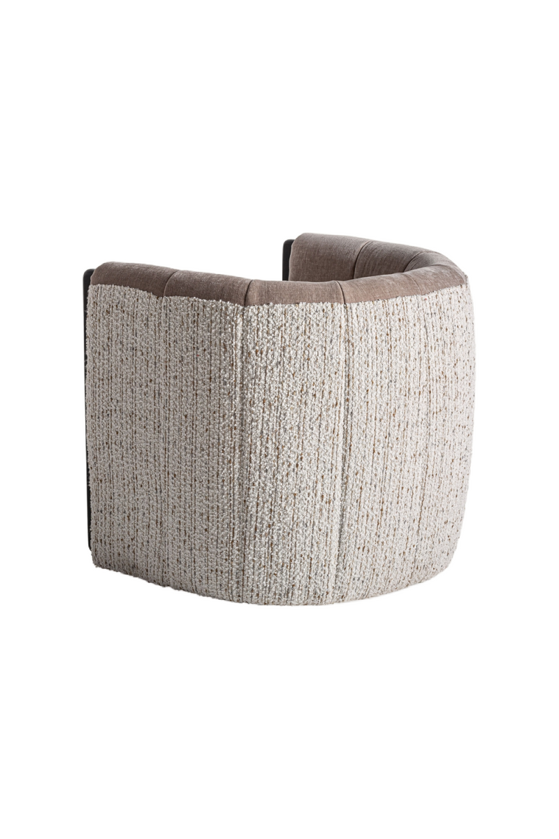 Taupe Round Back Armchair | Vical Home Erbach | Woodfurniture.com