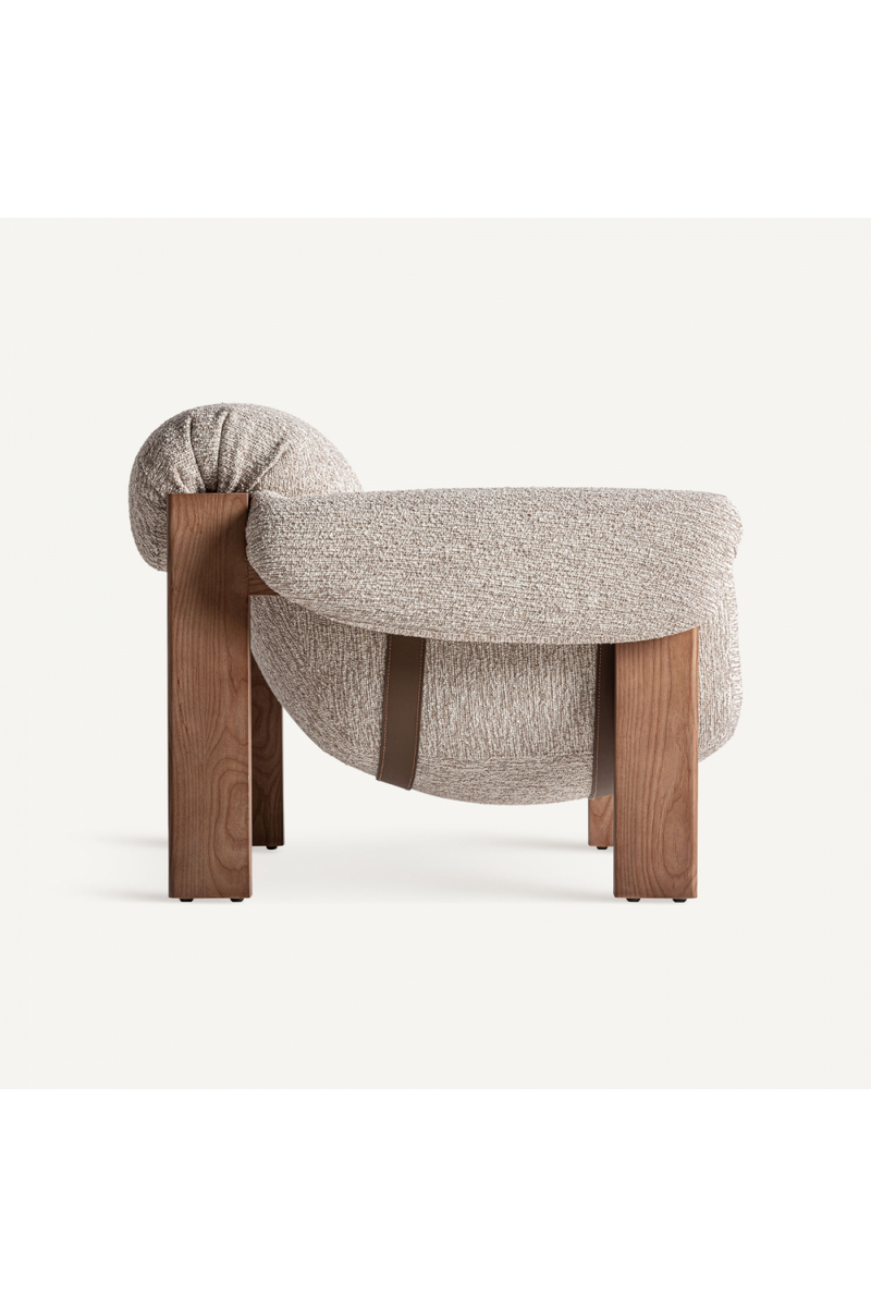 Pine Framed Upholstered Armchair | Vical Home Uznach | Woodfurniture.com