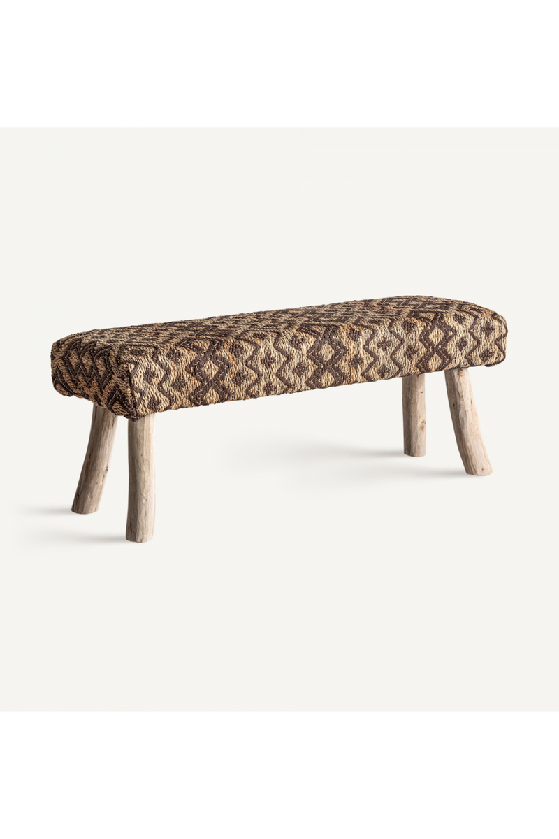 Jute Boho Style Bench | Vical Home Zahur | Oroatrade.com