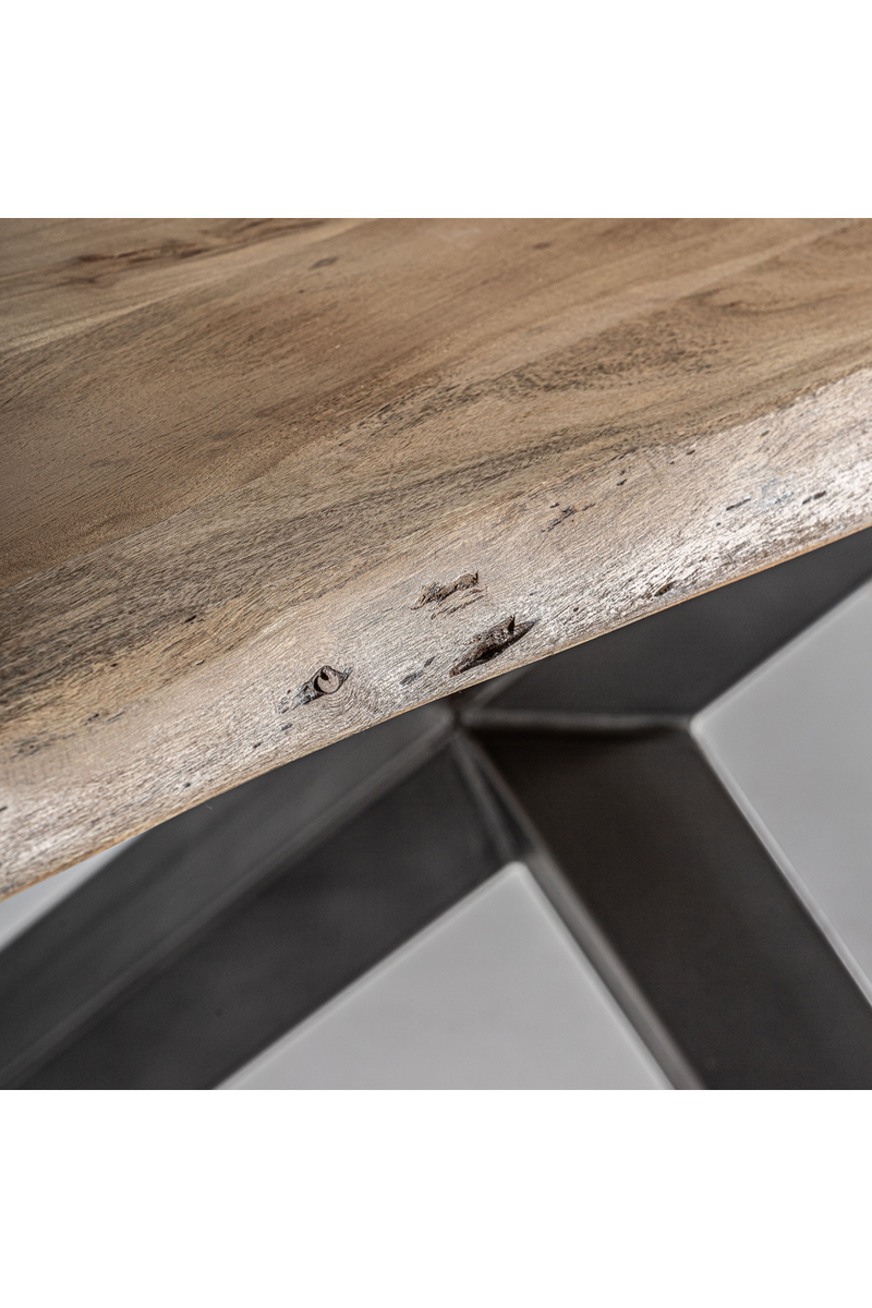 Acacia X-Leg Dining Table | Vical Home Arnum | Woodfurniture.com