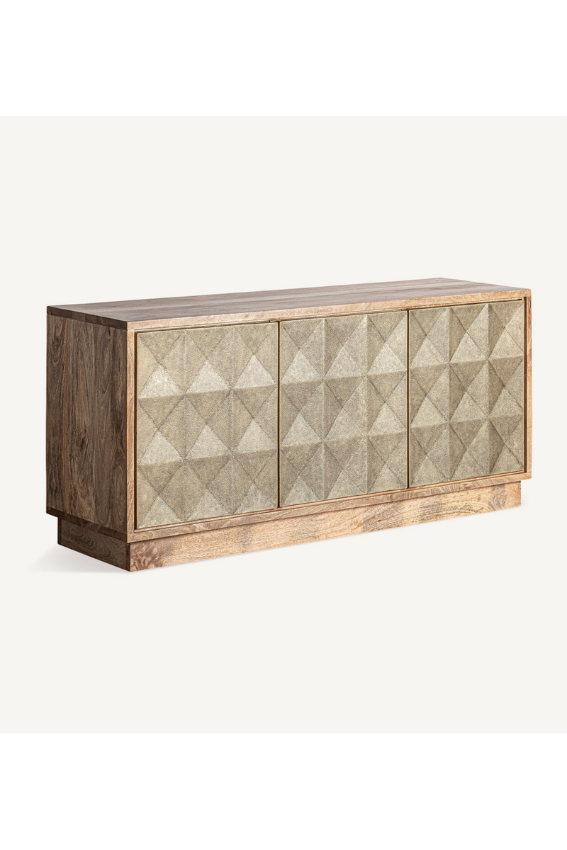 Triangular Patterned Wooden Sideboard | Vical Home Ezra | Woodfurniture.com