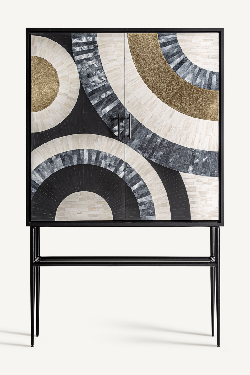 Patterned 2-Door Cabinet | Vical Home Daru | Oroatrade.com