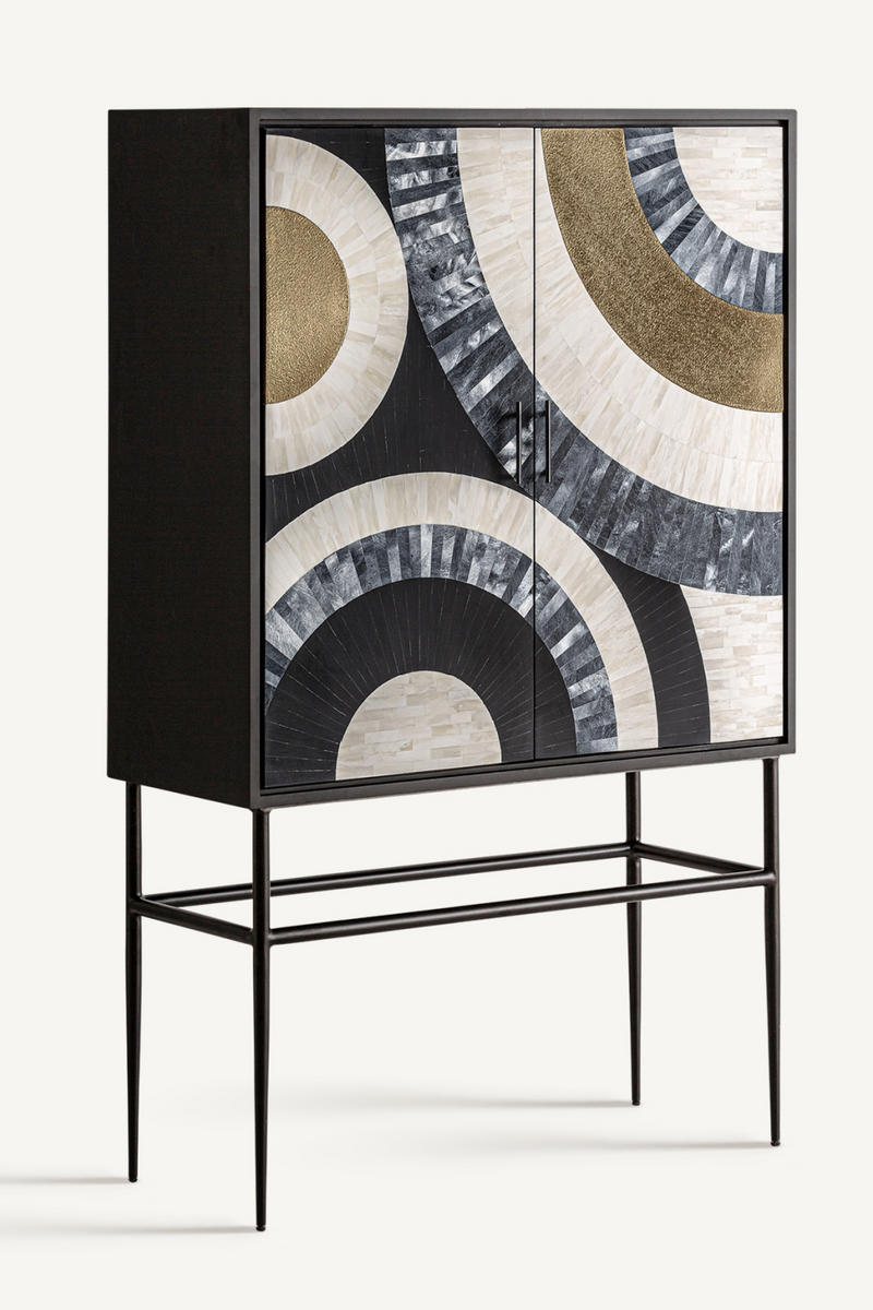 Patterned 2-Door Cabinet | Vical Home Daru | Woodfurniture.com