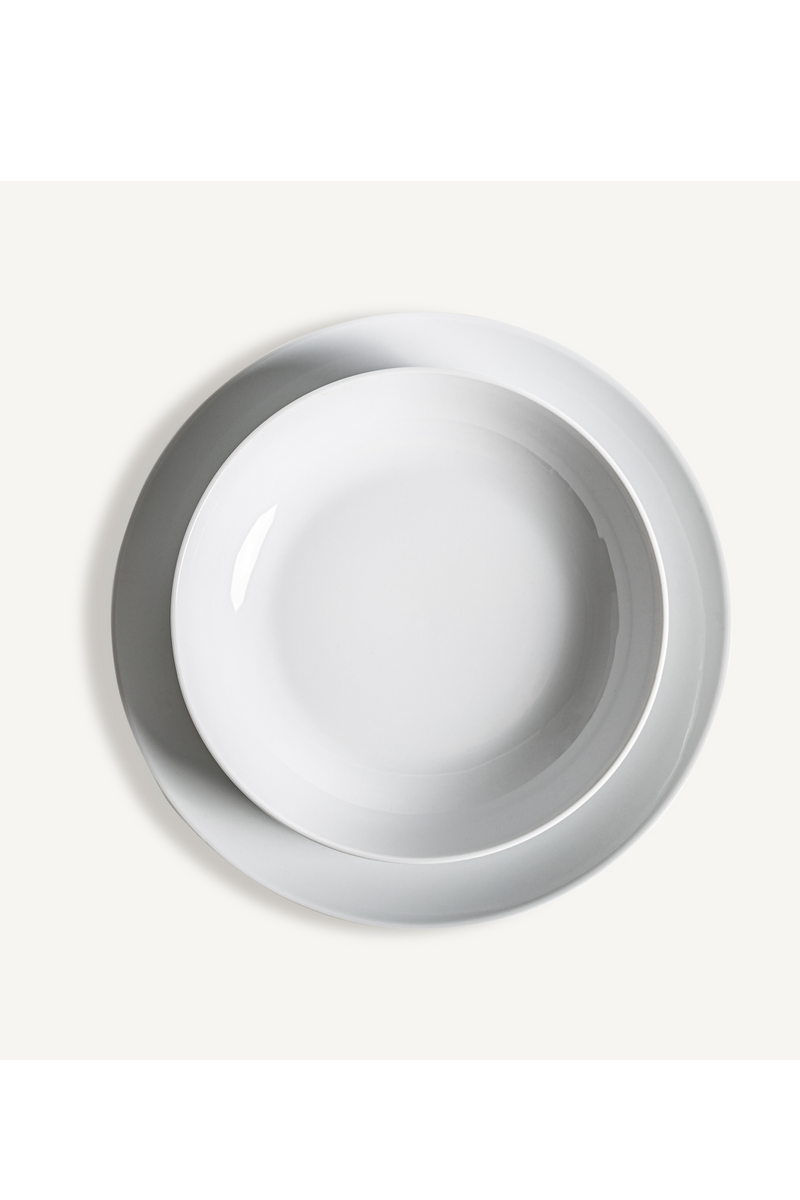 White Porcelain Dinnerware (18) | Vical Home Martina | Woodfurniture.com