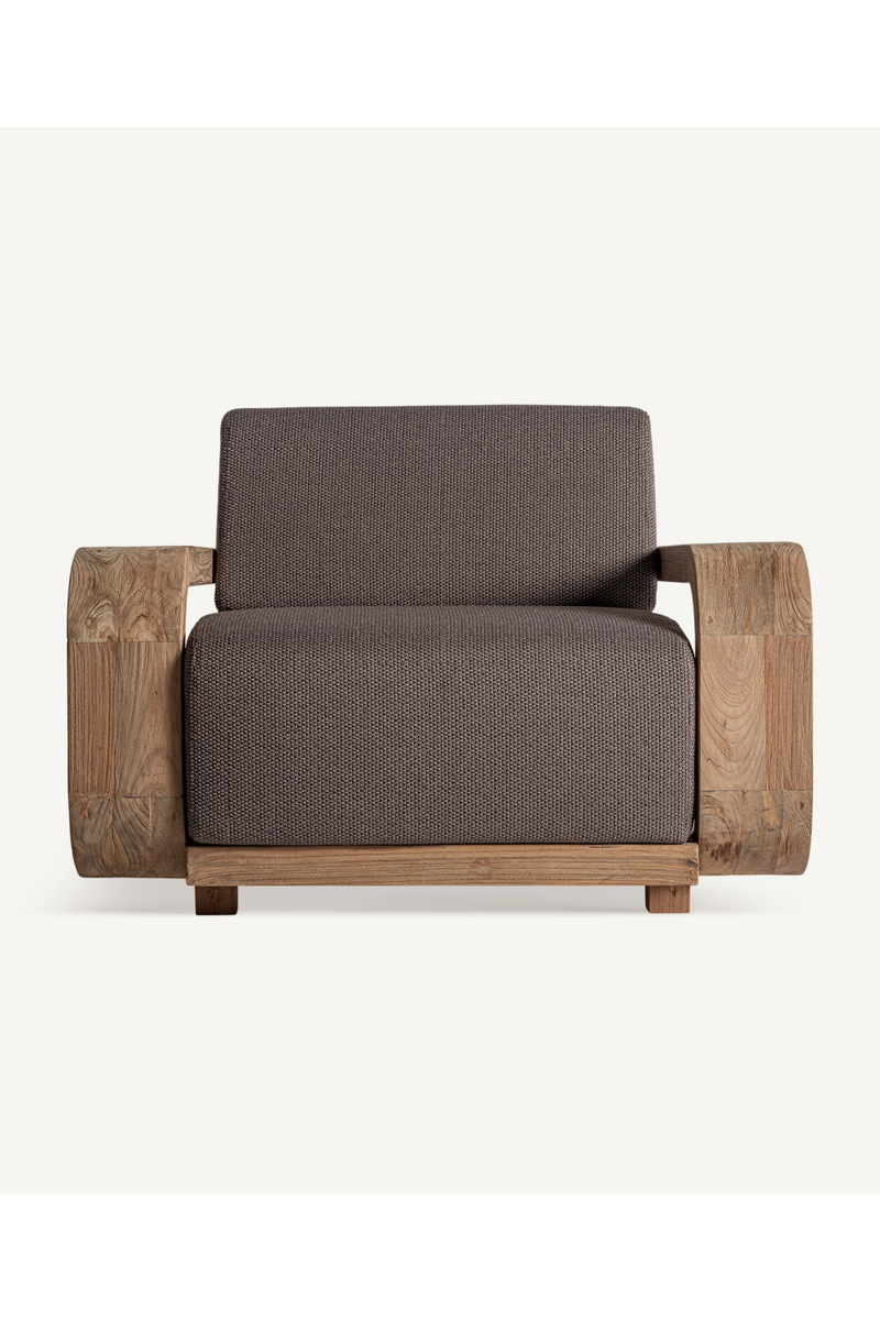 Brown Padded Armchair | Vical Home Corba | Woodfurniture.com