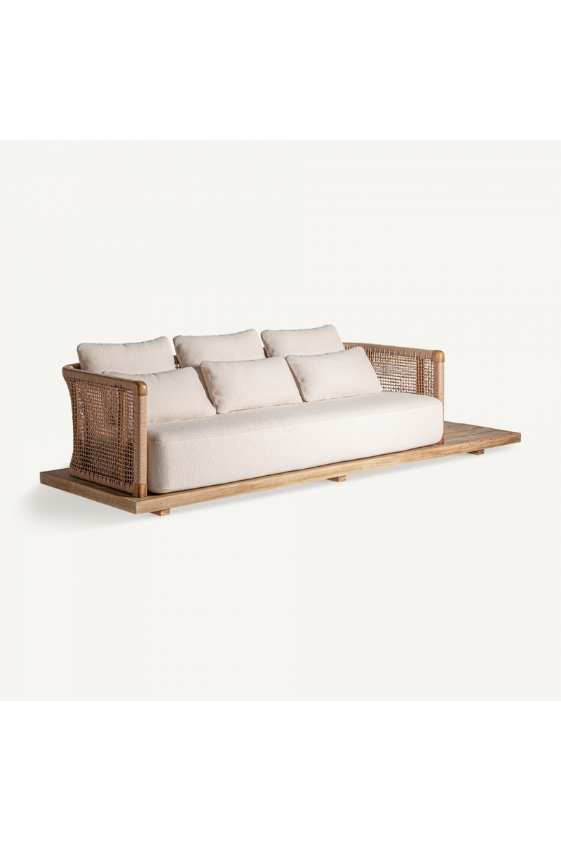 Teak Platform Outdoor Sofa | Vical Home Trena | Woodfurniture.com