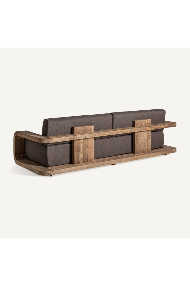 Teak Curved Outdoor Sofa | Vical Home Corba | Woodfurniture.com