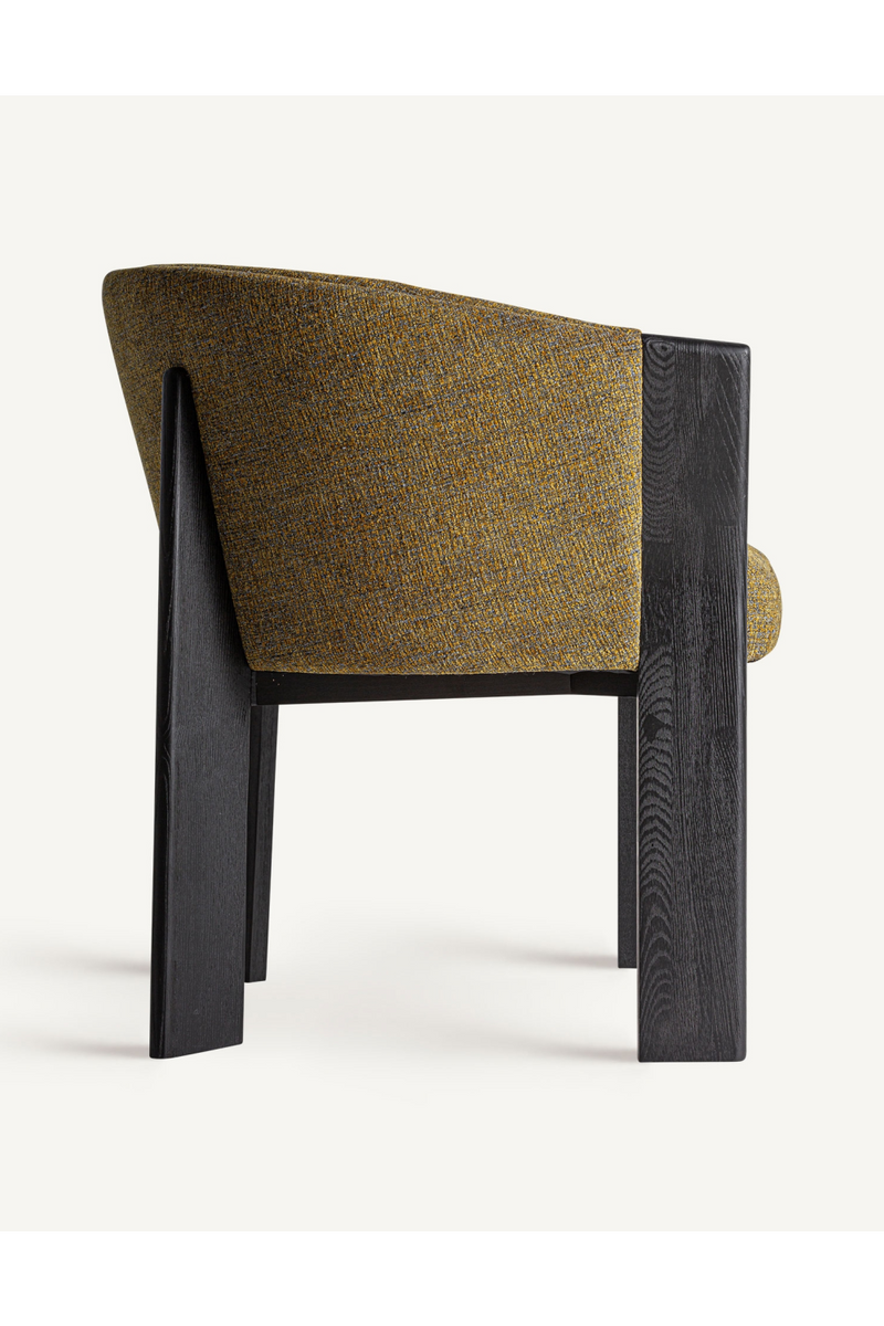 Black Oak Curve Dining Chair | Vical Home Nara | Woodfurniture.com