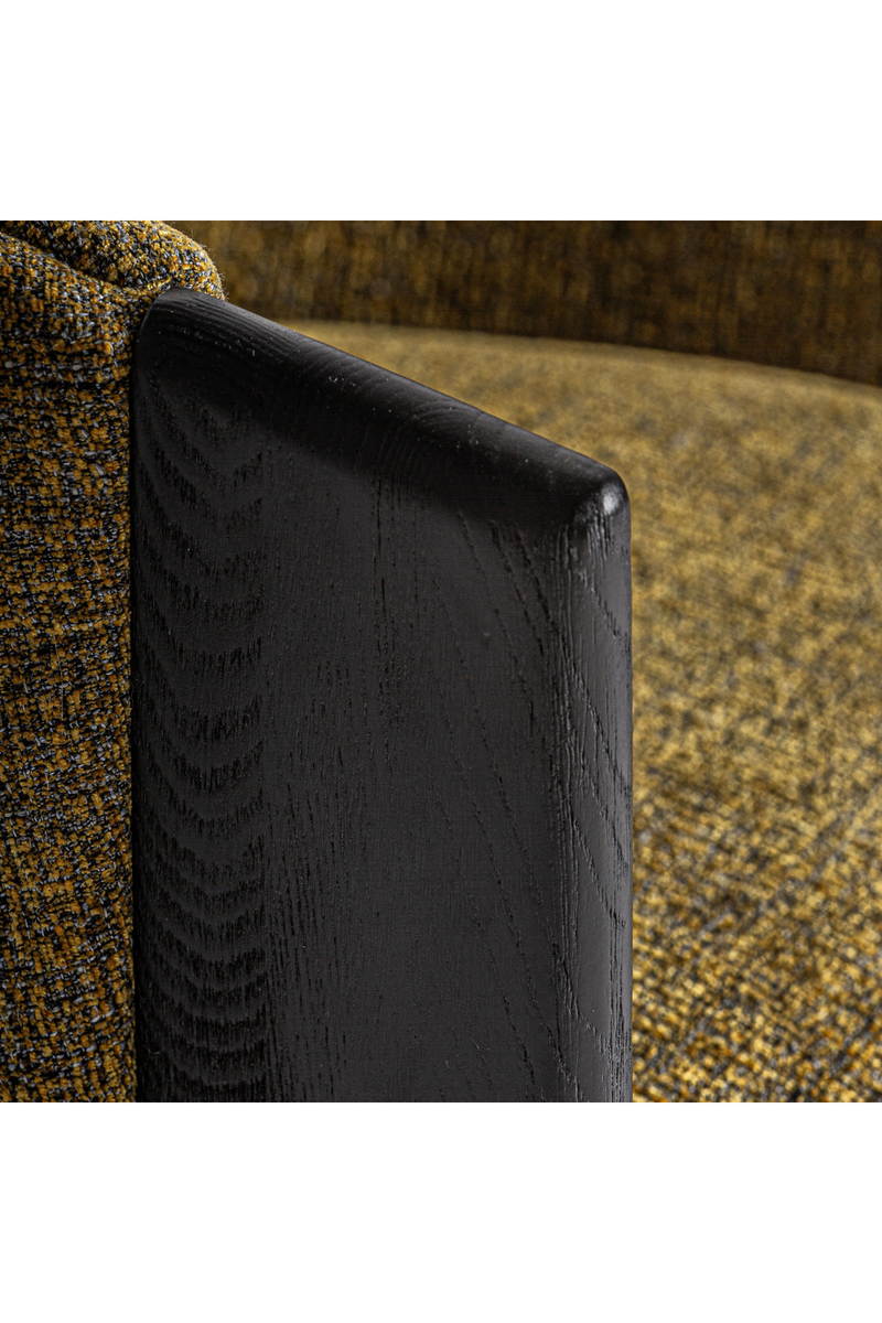 Black Oak Curve Accent Chair | Vical Home Nara | Woodfurniture.com