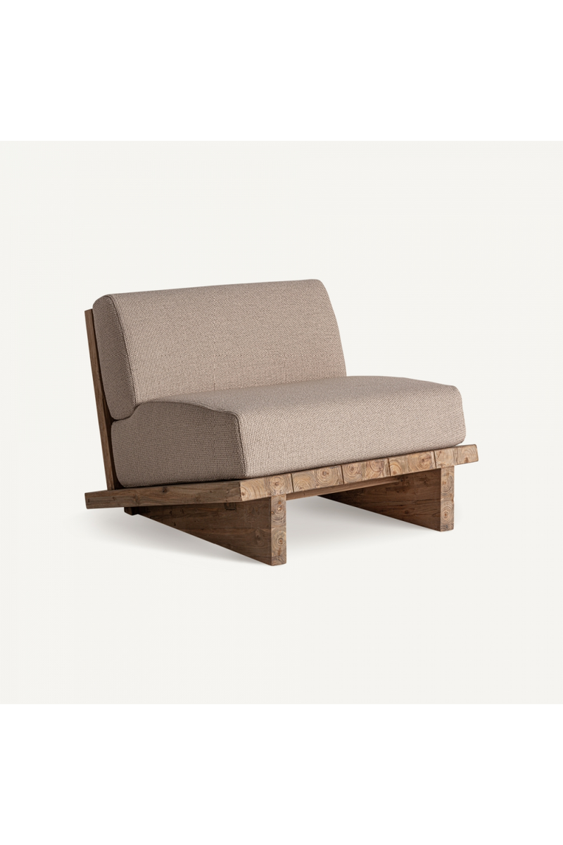 Teak Inclined Accent Chair | Vical Home Pure | Woodfurniture.com