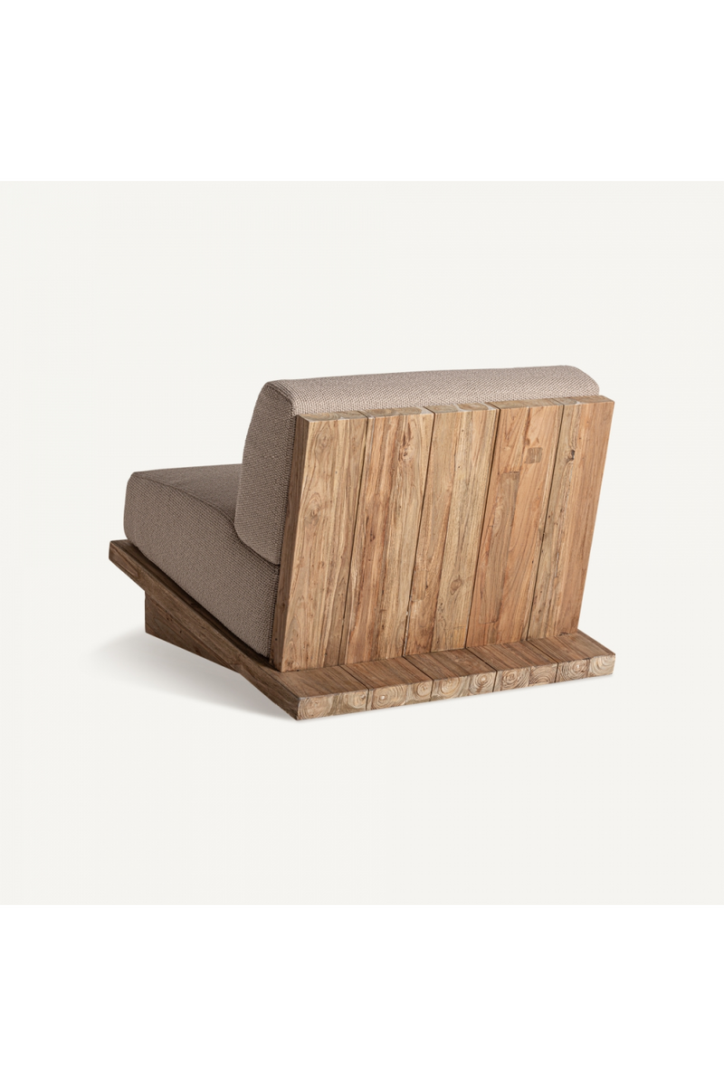 Teak Inclined Seat Armchair | Vical Home Pure | Woodfurniture.com