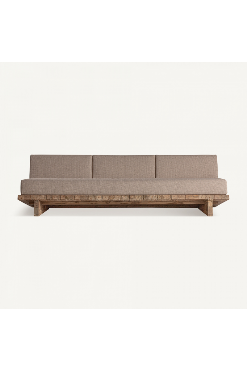 Slanted Teak Outdoor Sofa | Vical Home Pure | Woodfurniture.com