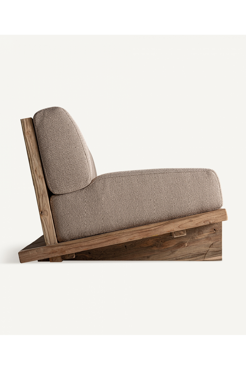 Slanted Teak Outdoor Sofa | Vical Home Pure | Woodfurniture.com