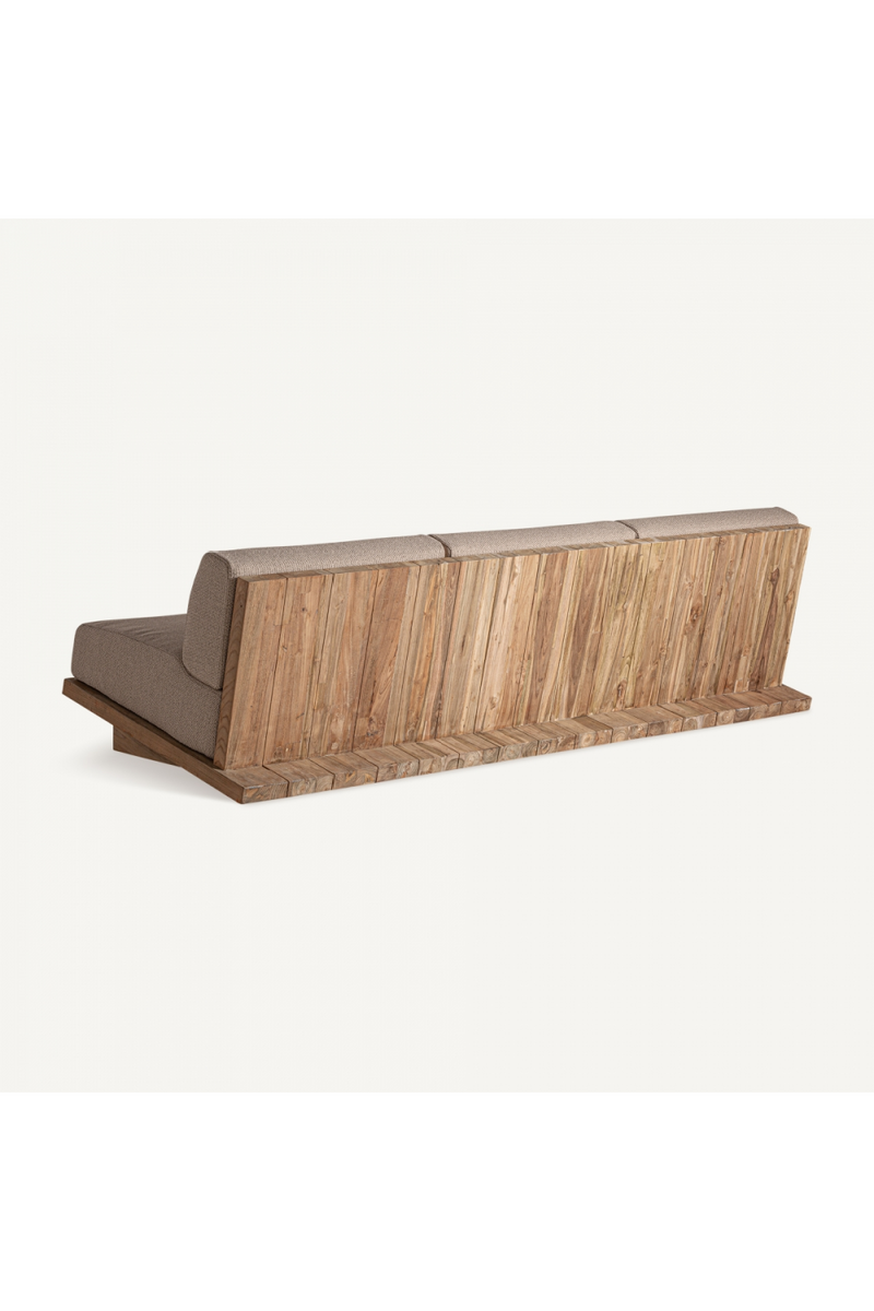 Slanted Teak Outdoor Sofa | Vical Home Pure | Woodfurniture.com