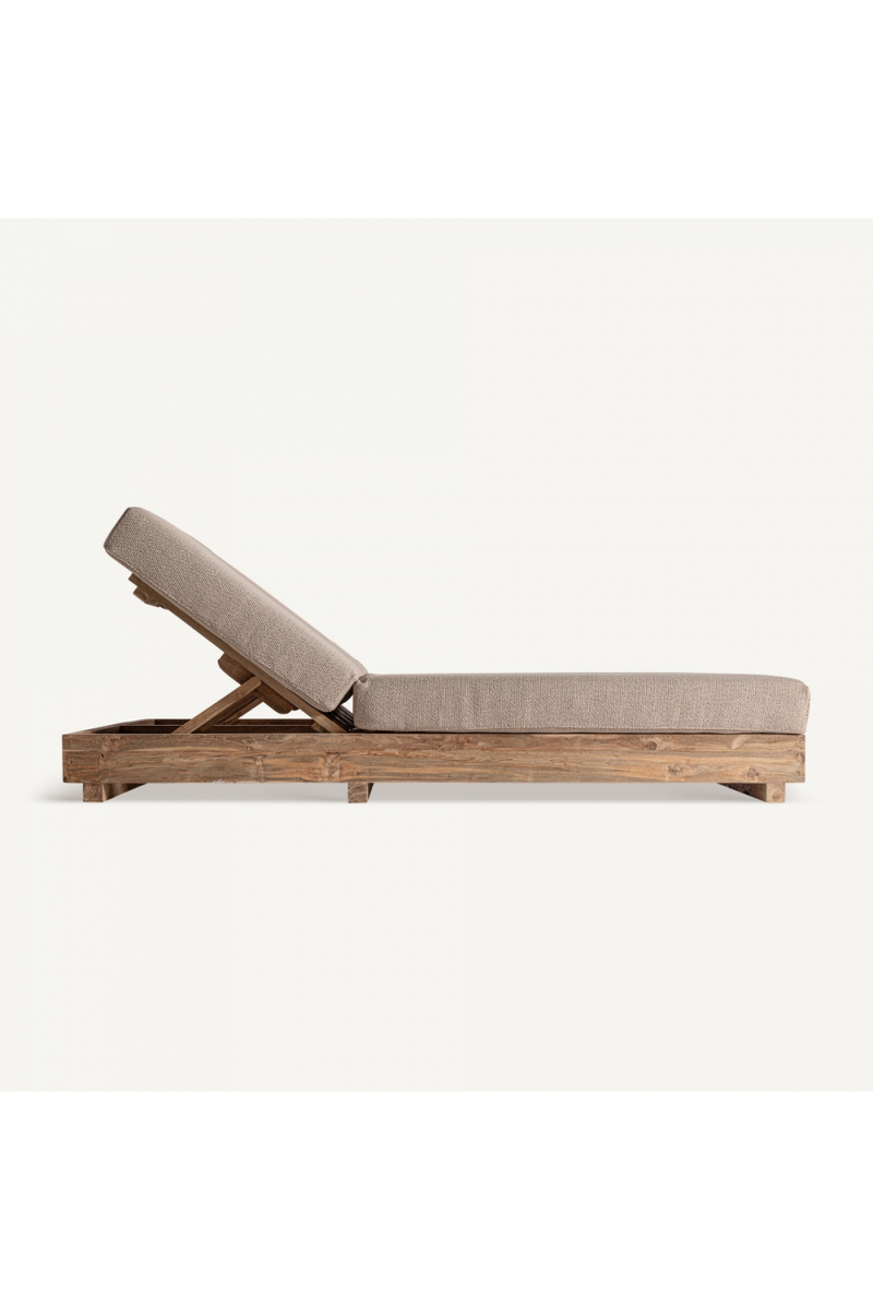 Teak Double Outdoor Chaise | Vical Home Pure | Woodfurniture.com