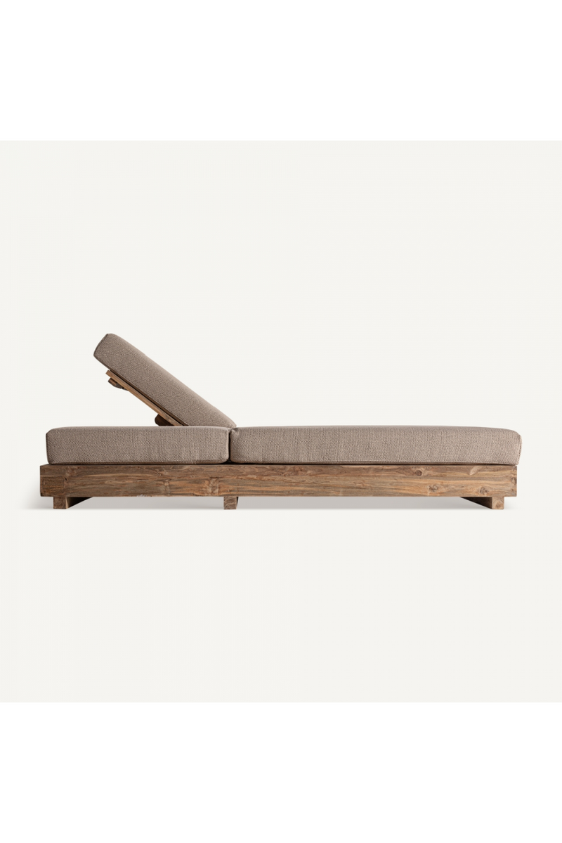 Teak Double Outdoor Chaise | Vical Home Pure | Woodfurniture.com