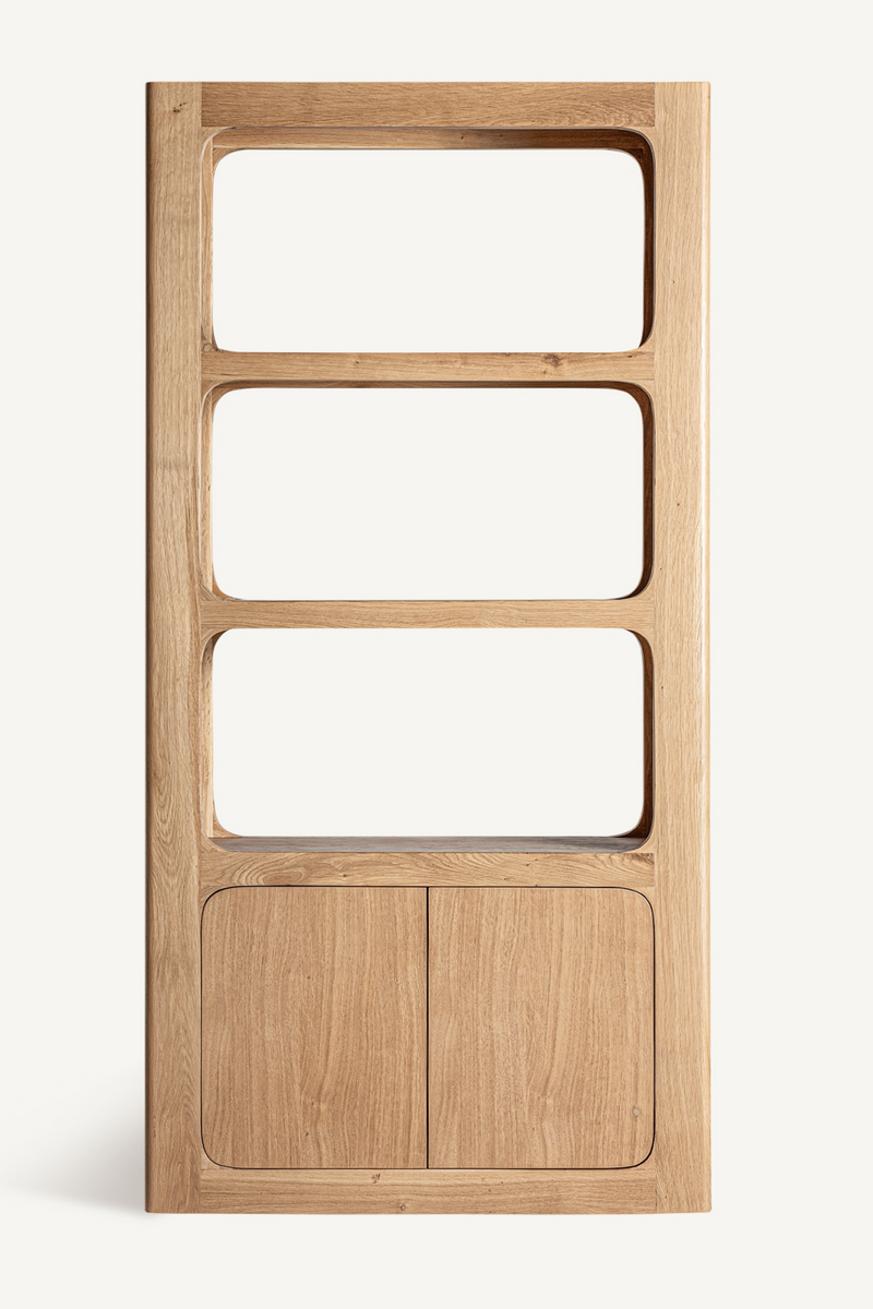 Oak Nordic Style Bookcase | Vical Home Saulge | Woodfurniture.com