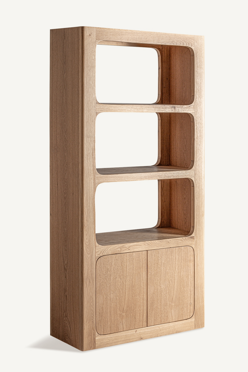 Oak Nordic Style Bookcase | Vical Home Saulge | Woodfurniture.com