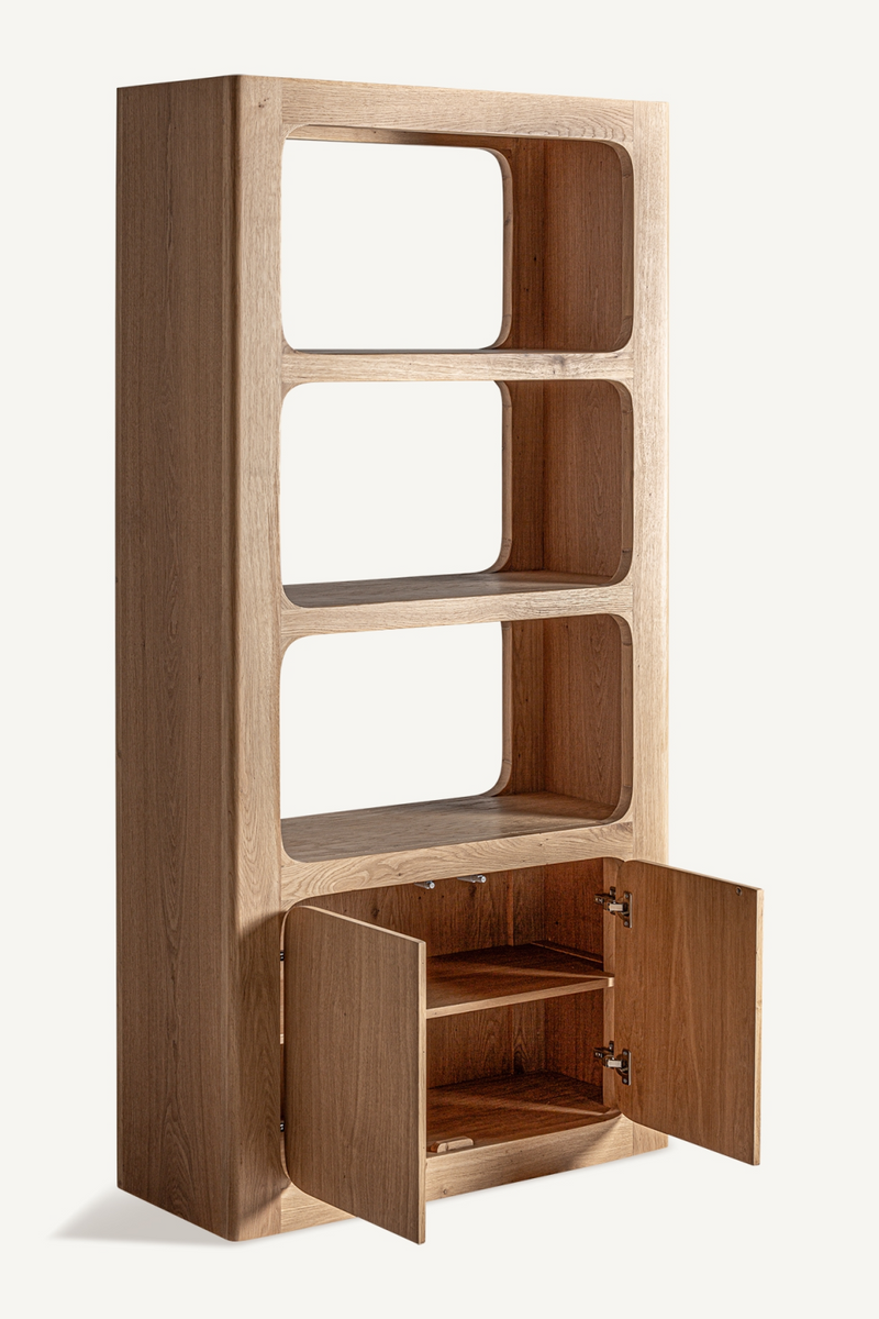 Oak Nordic Style Bookcase | Vical Home Saulge | Oroatrade.com