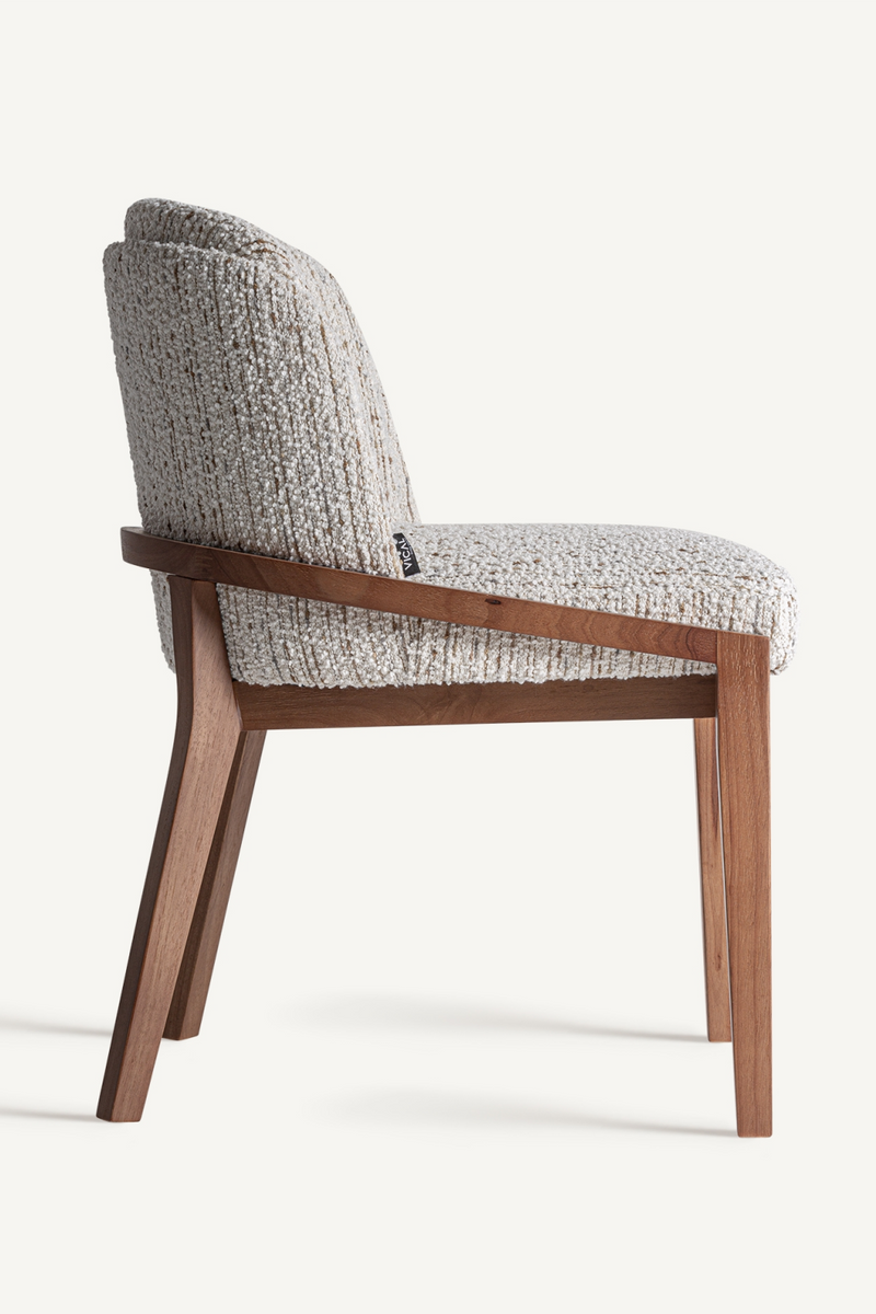 White Padded  Accent Chair | Vical Home Erbach | Woodfurniture.com